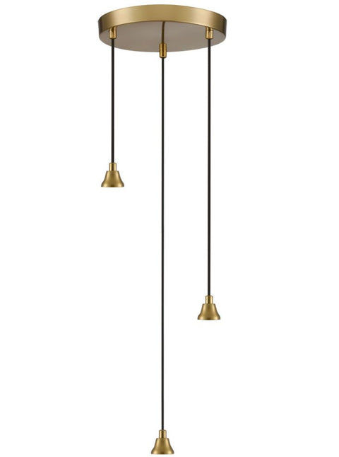 Perie 3 Light Aged Brass Spreader Only