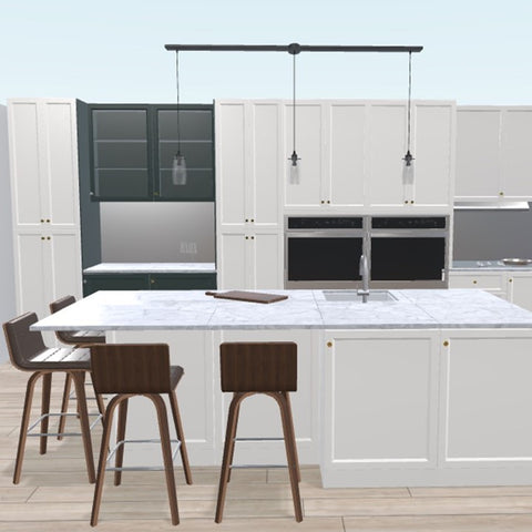 UD Interiors Kitchen Interior Design Service 3D Render