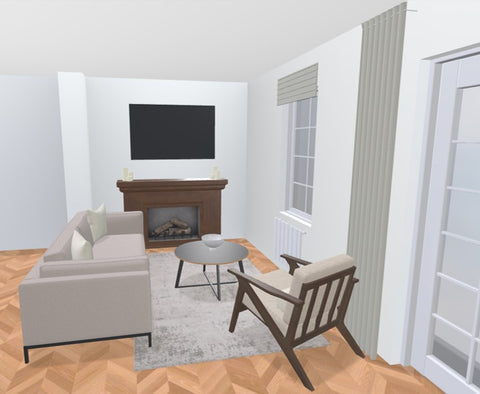 UD Interiors Living Room Interior Design Service 3D Software Render