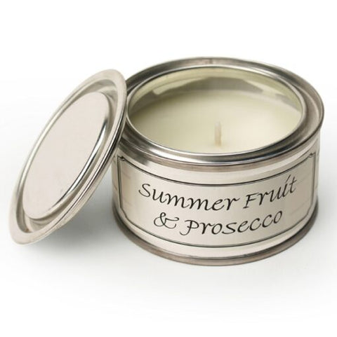 Set of 3 Summer Fruit & Prosecco Paint Pot Candle