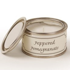 Set of 3 Peppered Pomegranate Paint Pot Candle