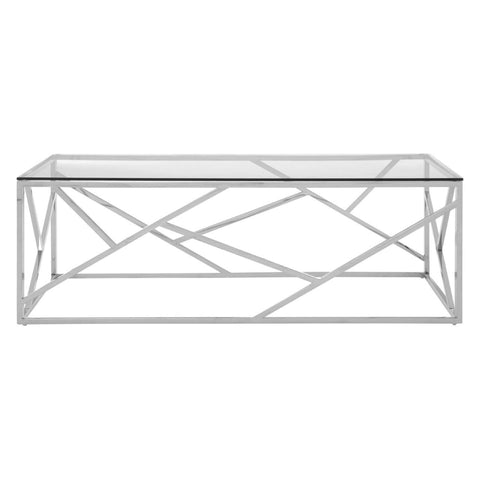 Glamour Stainless Steel Geometric Coffee Table