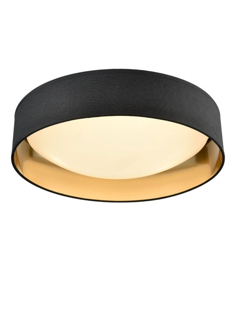 Chic Ceiling Fitting With Black/Gold Shade