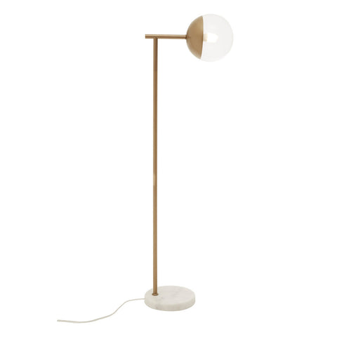 Visby Gold Finish Angled Floor Lamp