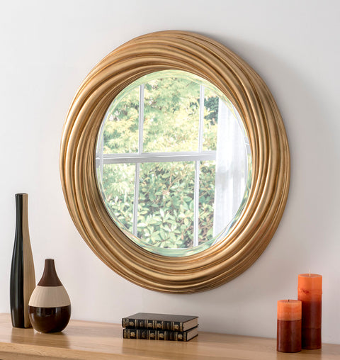 Gold Rope Frame Mirror