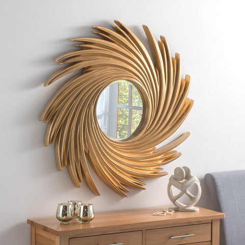 Gold Swirl Frame Mirror